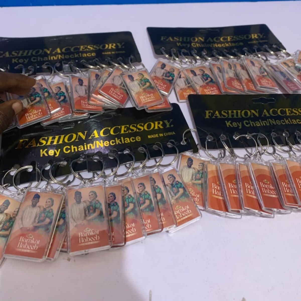 Bulk order of custom branded keyholders