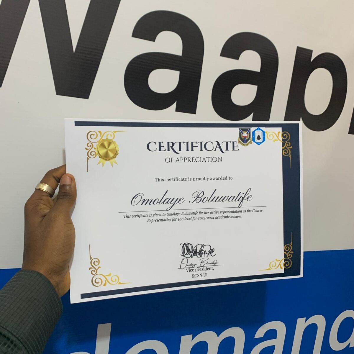 Custom certificates printed by Waaprint