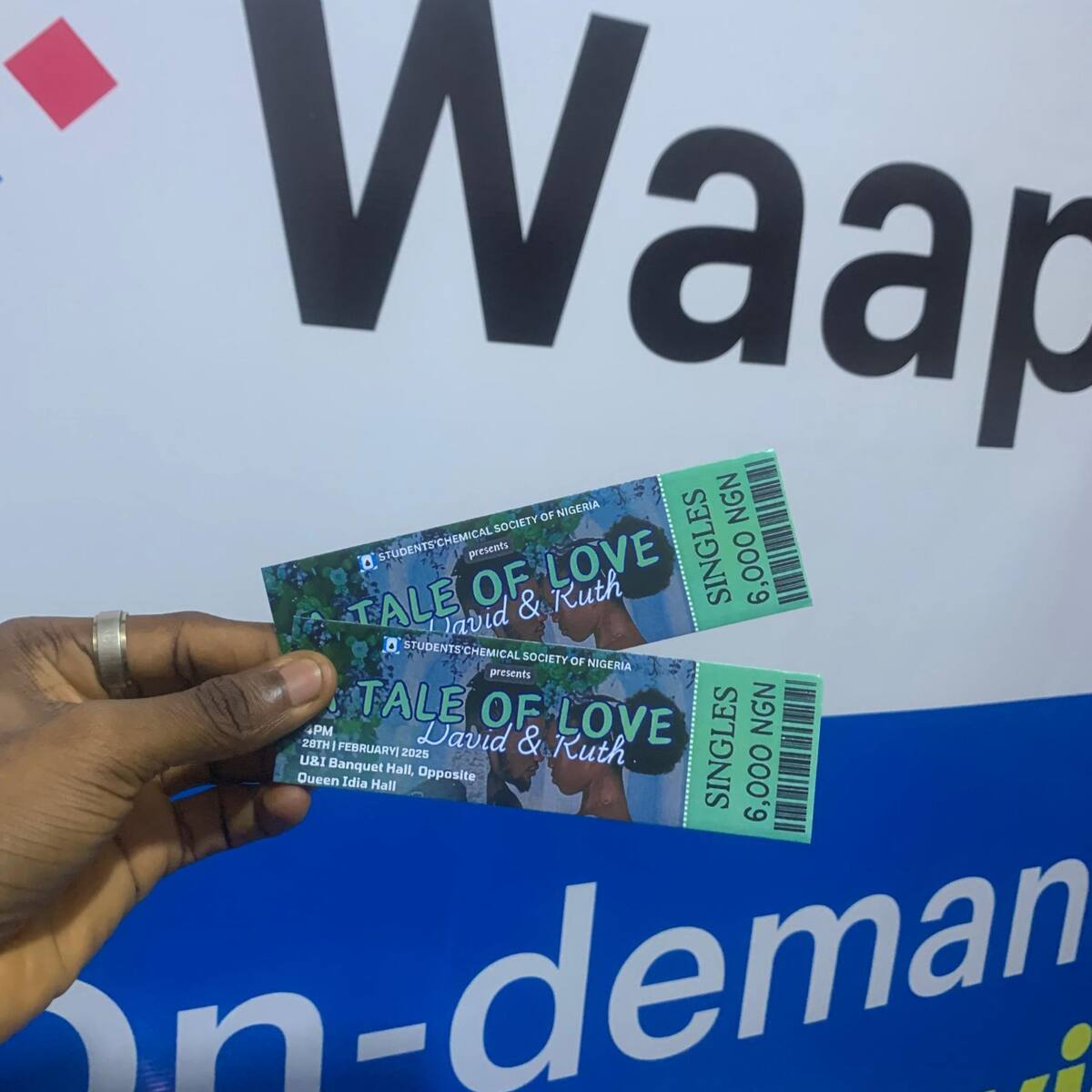 Custom numbered event tickets by Waaprint