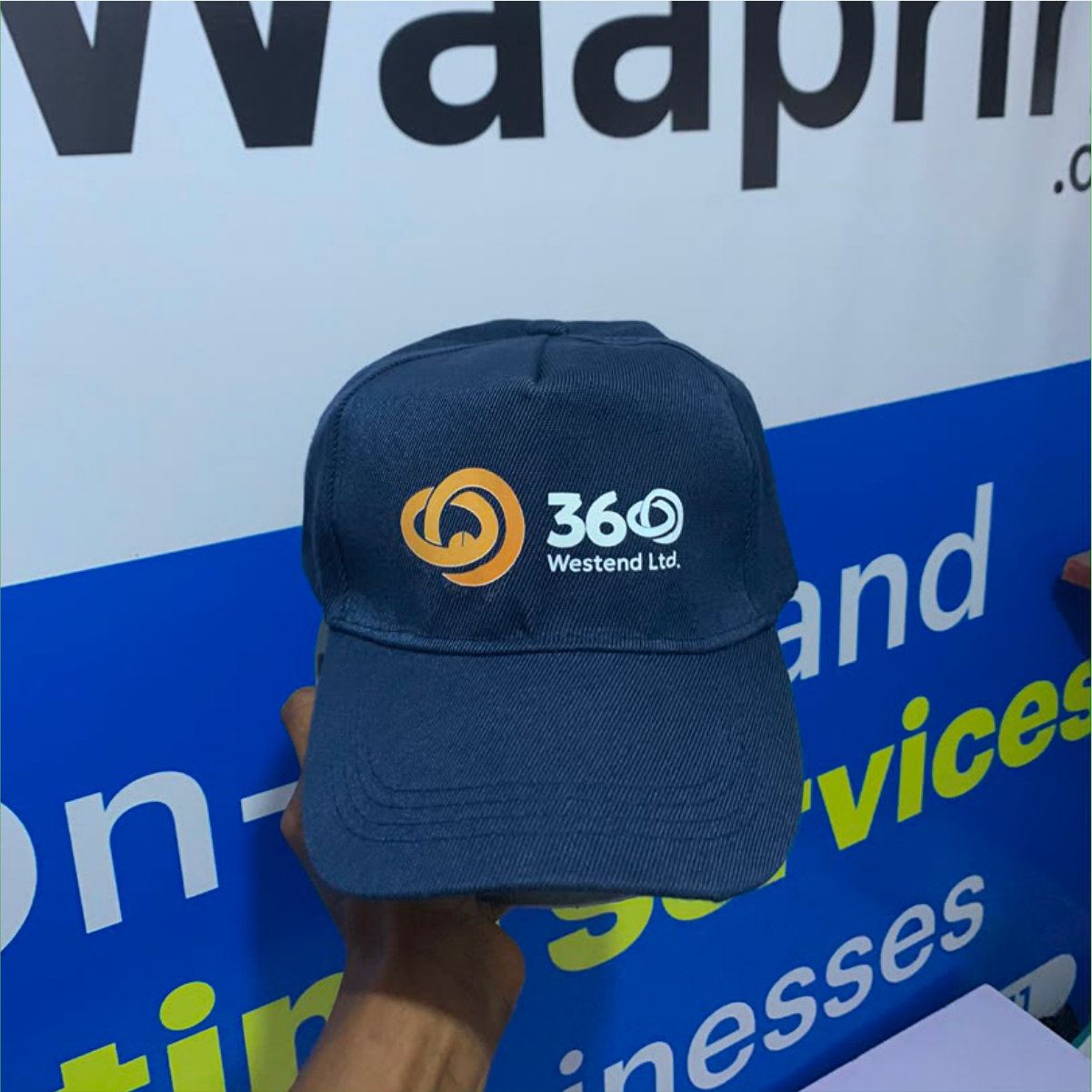 Custom face cap branding in Nigeria