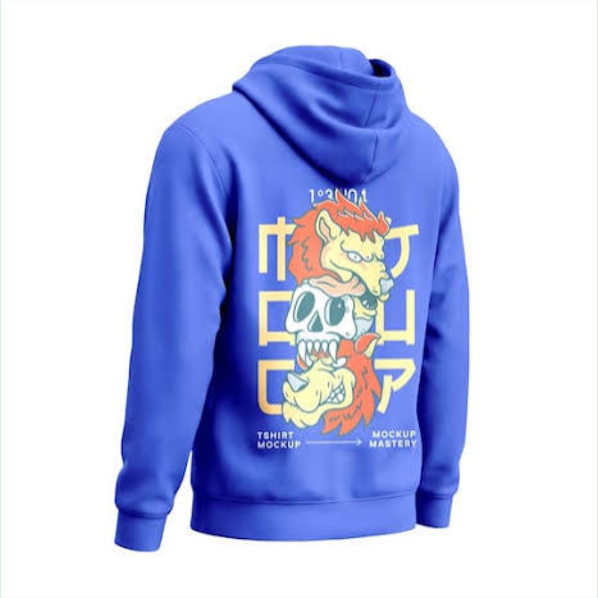 Custom hoodie print detail