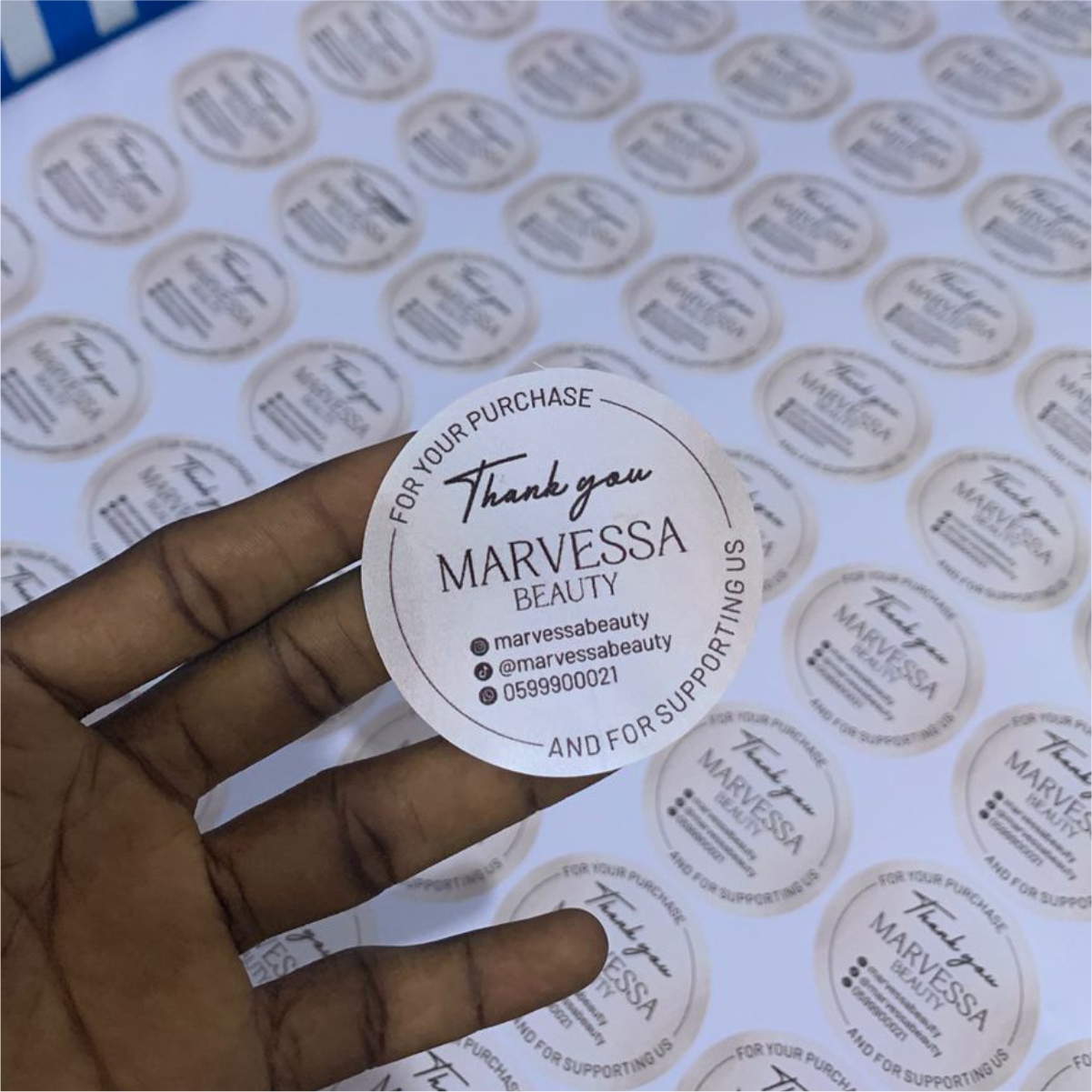 Custom-shaped SAV stickers