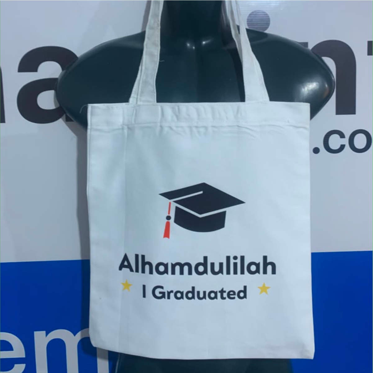Black Jean Chinos custom tote bag