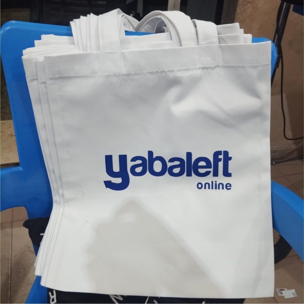 White Jean Chinos custom tote bag