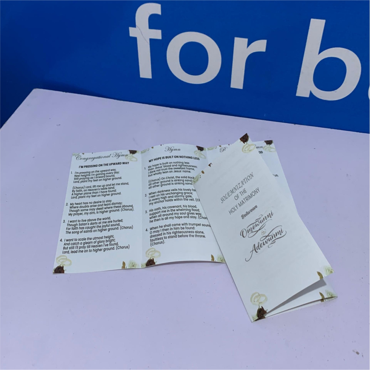 A4 trifold flyer printing in Nigeria by Waaprint